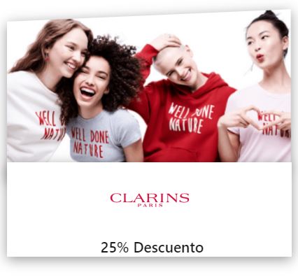 Clarins descuento estudiante